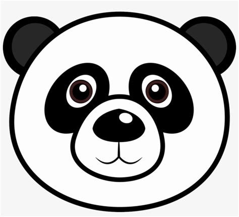 Panda Transparent Face Clipart Png Cartoon Panda Head 962x830 Png