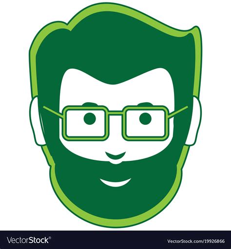 Cartoon Man Face Icon Royalty Free Vector Image
