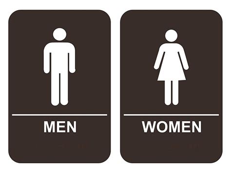 Man And Women Restroom Sign Royalty Free Vector Image