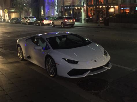 Lamborghini Huracán Parked Outside The Joule Hotel In The Main Street