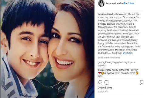 Sonali Bendre Share A Healtfelt Birthday Message For Her Son’s 13th Birhday Video Inside Bumppy
