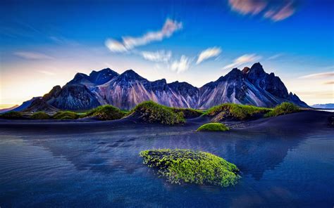 Download 1680x1050 Wallpaper Mountains Iceland Reflections Nature