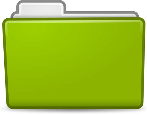 Clipart - matt-icons folder-green png image