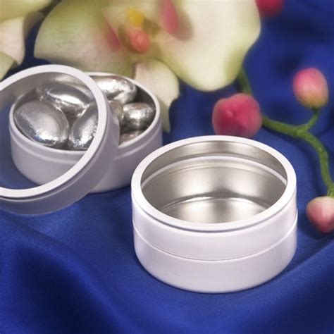 White Mint Tin Bulk Packed Wedding Party Favors And Supplies