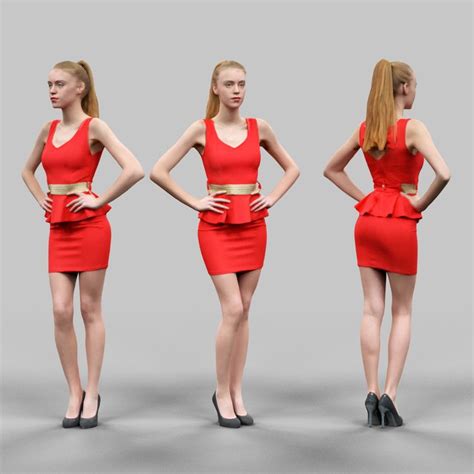 Turbosquid Com 3d Models Scanned Female Character 6 3d Obj