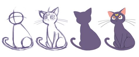 How To Draw An Anime Cat Step By Step Catwalls