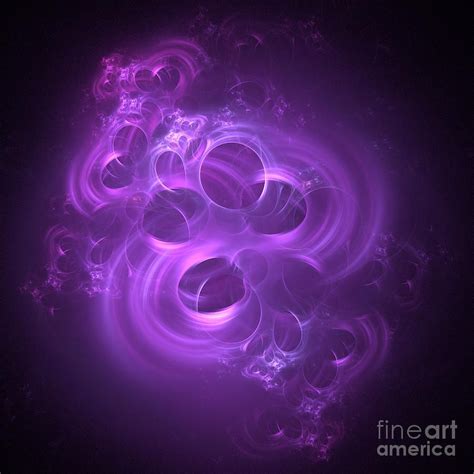 Fractals Digital Art Purple Harmony By Elisabeth Lucas Fractal Art