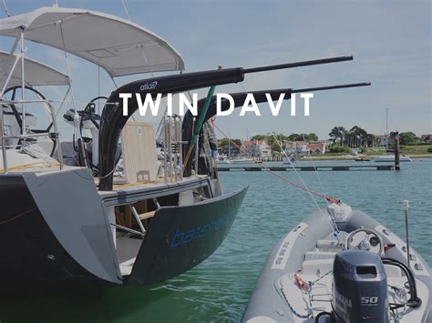 Twin Boat Davits Atlas Carbon Fibre Davits