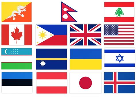 Individual Country Flags Of The World