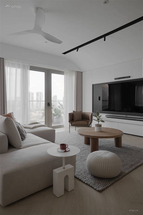 Scandinavian Zen Living Room Condominium Design Ideas Photos Malaysia