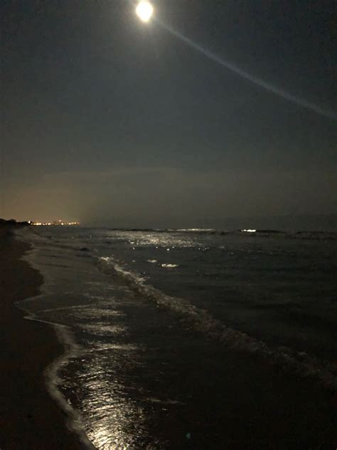 Moonlight Night Beach
