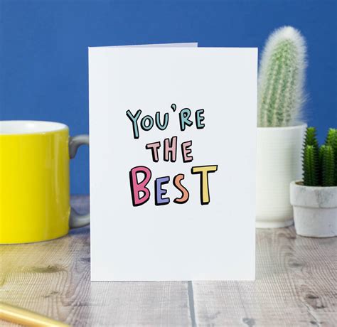 Youre The Best Thank You Card By Oops A Doodle