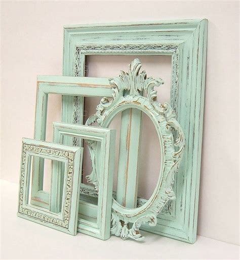 Shabby Chic Frames Pastel Mint Green By Mountaincoveantiques