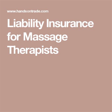 Liability Insurance For Massage Therapists Massage Massage Therapy Massage Therapist