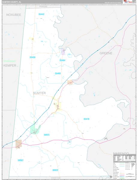 Sumter County Al Map Premium