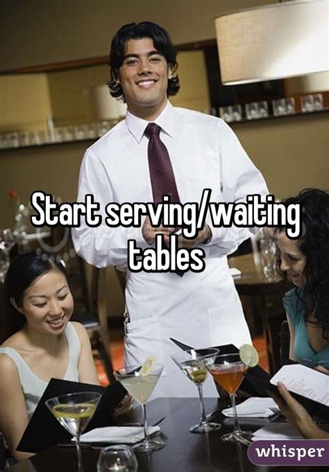 Start Servingwaiting Tables