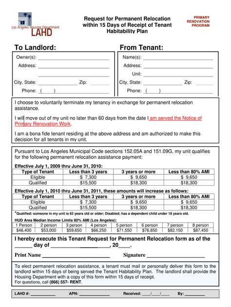 Relocation Form Template With Instructions Airslate Signnow
