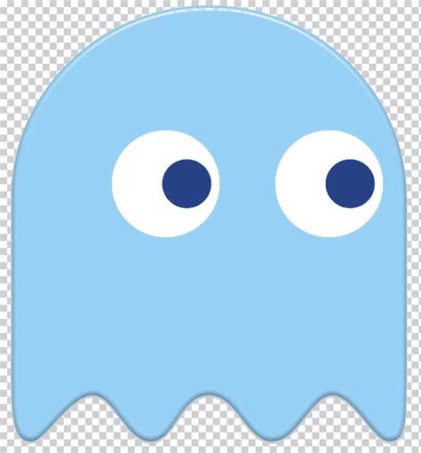 Ilustración de fantasma azul de pac man videojuego pac man world 3