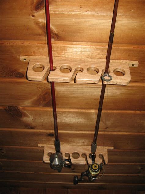 Diy Overhead Fishing Rod Storage Fishing Rod Rack Storage Overhead