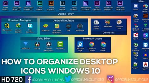 How To Group And Organize Windows 10 Desktop Icons Gambaran