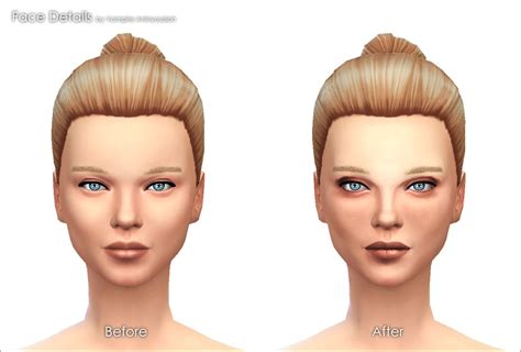 Mod The Sims Face Details Face Overlay Mouth Wrinkles Sims 4