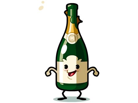 Champagne Boy Animated By Mathieu Beaulieu Funny Cartoon Pictures