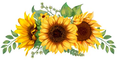 Sunflower Bouquet Art Painting 9667947 Png