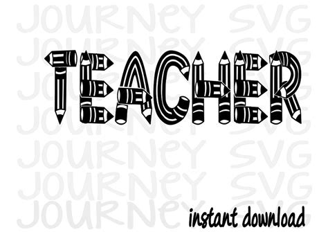 Teacher Svg Teacher Life Svg Back To School Svg Teacher Etsy