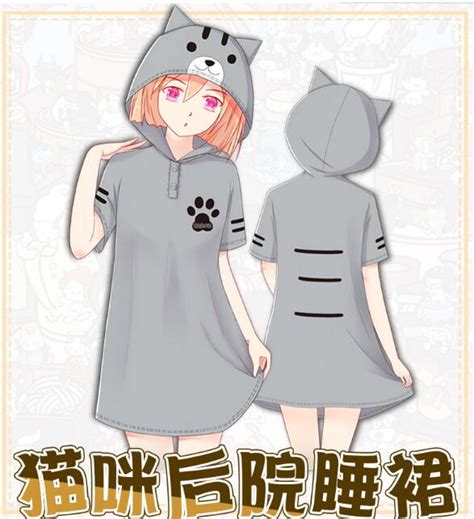 Anime Neko Atsume Hoodies Manzokusan Fleece Coat Cat