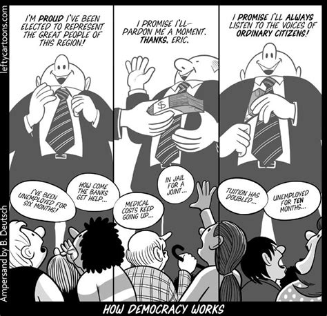 How Democracy Works Daily Funny Cartoon Political Cartoons