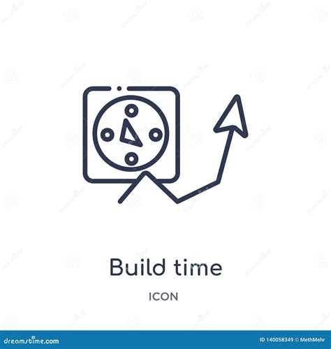 Linear Build Time Icon From General Outline Collection Thin Line Build