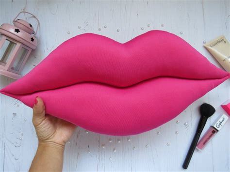 Pink Lips Pillow Free Shipping 14 8 Inch Makeup Pillow Lip Cushion Kiss Girly Pillow Designer