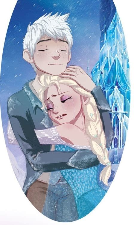 Jack Frost And Elsa By Tichs On Deviantart