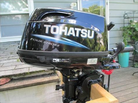 2013 Tohatsu 6hp Sailpro Outboard Motor High Thrust Prop 5 Amp Alt