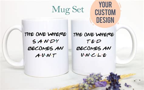 Personalized Aunt And Uncle Individual Or Mug Set 6 Pregnancy Etsy