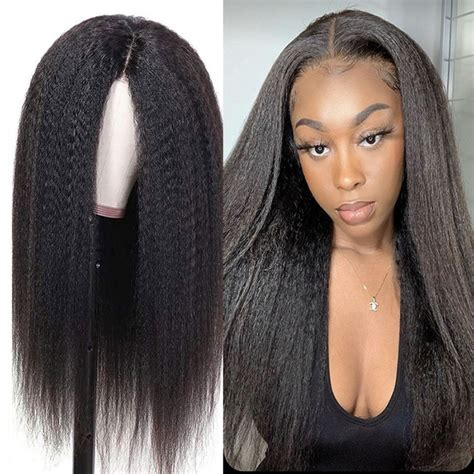 13x4 Hd Lace Frontal Wig Kinky Straight Hd Lace Wig Pre Plucked 13x4 Lace Front Human Hair Wigs