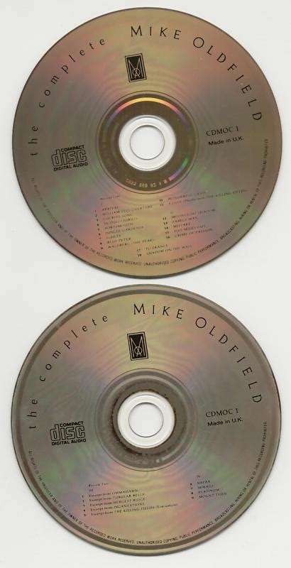The Complete Virgin Cd Mike Oldfield Worldwide Discography