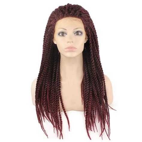 Hot Sale Synthetic Heat Resistant Micro Braided Wigs African American Hair Braiding Styles Long