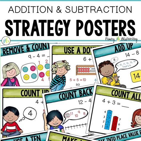Addition And Subtraction Strategy Posters Primary Bliss Teaching