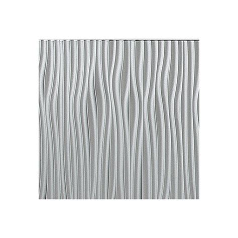 Fasade Waves Vertical Argent Silver Decorative Wall Panel Fast And