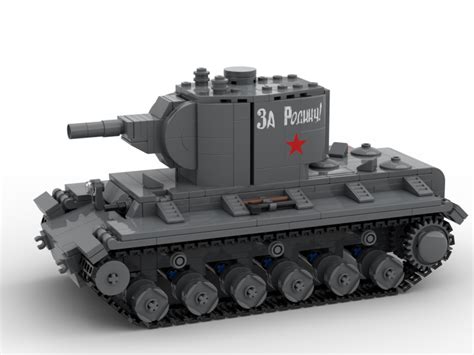 Lego Moc Kv 2 Heavy Assault Tank By Gunsofbrickston Rebrickable