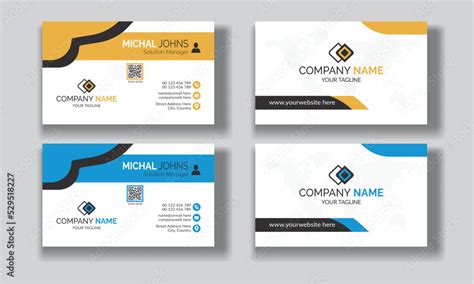 White Minimal Business Cards Modern Business Card Design Template