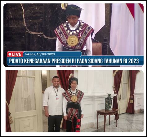 Bangga Jokowi Pakai Baju Adat Tanimbar Di Sidang Pleno Mpr Ri 2023