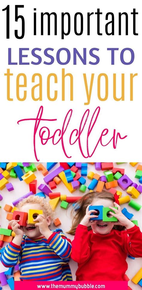 15 Very Important Things To Teach Your Toddler Parenting Toddlers