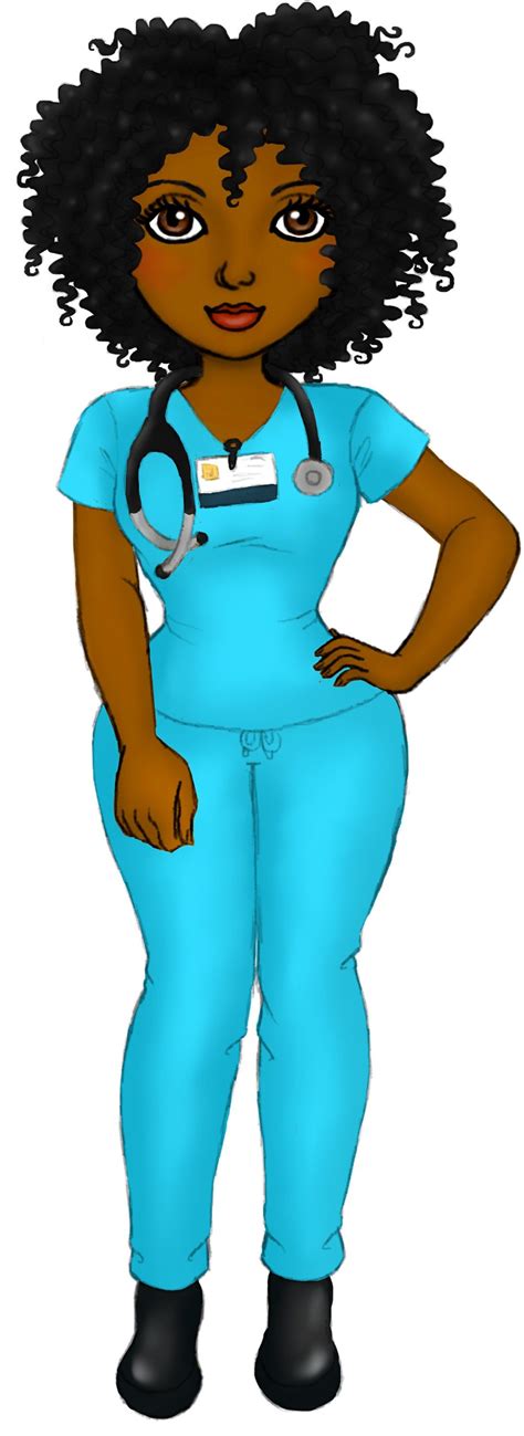 Black Girl Art Black Women Art Nurse Drawing Nurse Cartoon Nurse Art Nursing Accessories