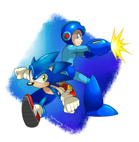 Sonic And Megaman By Nextgrandcross