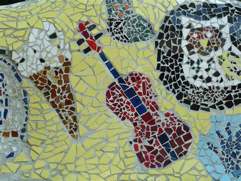 Violin Mosaic Art Piece Photograph By Kenneth Summers