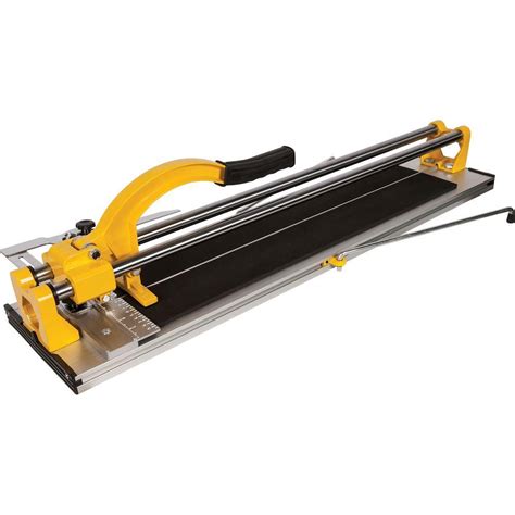 Rent a tile cutting tool from an equipment supply store in order to make the tile cuts. QEP 24 in. Rip Porcelain and Ceramic Tile Cutter-10630Q ...