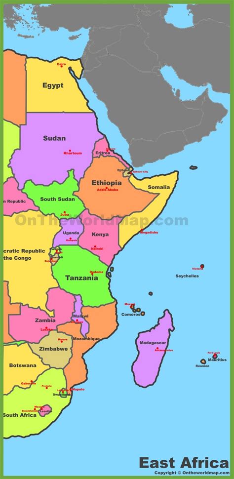 Map Of East Africa Max 