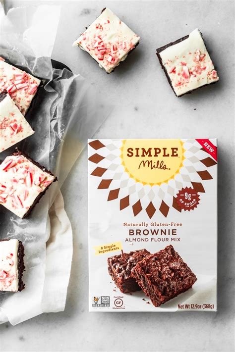 Peppermint Brownies With Simple Mills Baran Bakery